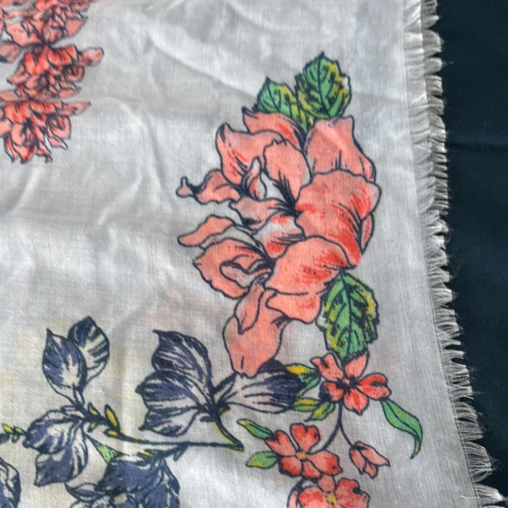Floral Spring Scarf - Multicolor - Picture 5 of 5